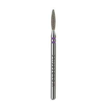 Freză diamantată WONDERFILE &bdquo;Flacără boantă DUO&rdquo; 2,3 mm, violet WFDNBF21V foto
