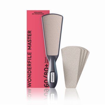 Pilă pentru tălpi Wonderfile Master 60/80, set cu 4 rezerve WFMS60/80 foto