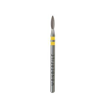 Freză diamantată WONDERFILE &bdquo;Flacără ascuțită DUO&rdquo; 2,1 mm, galbenă WFDNF21Y foto