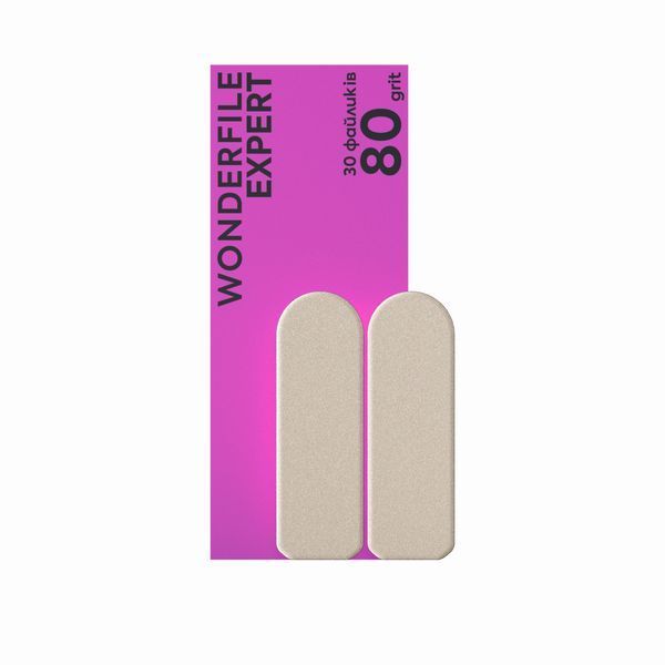 Rezerve abrazive pentru pila Wonderfile, 180 grit, 30 buc WFE180 foto